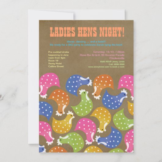 Invitation de mariage de partie de Bachelorette de (Devant)