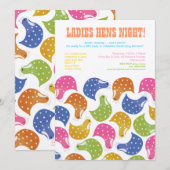 invitation de mariage de partie de Bachelorette de (Devant / Derrière)