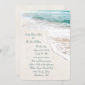 Invitation de mariage de plage (Devant / Derrière)