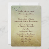 Invitation de mariage de plage (Dos)