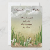 Invitation de mariage de plage (Devant)