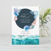 Invitation de mariage de plage d'été (Debout devant)