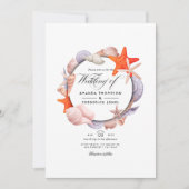 Invitation de mariage de plage d'été (Devant)
