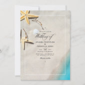 Invitation de mariage de plage d'été (Devant)