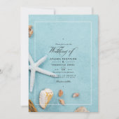 Invitation de mariage de plage d'été (Devant)