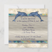 Invitation de mariage de plage Dolphin Luau (Dos)