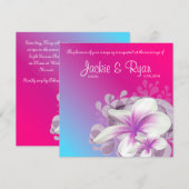 Invitation de mariage de plage Plumeria Fleur viol (Devant / Derrière)