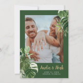 Invitation de mariage de plage tropicale (Dos)