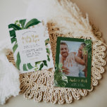 Invitation de mariage de plage tropicale<br><div class="desc">Ce faire-part de mariage à thème tropical est une façon parfaite d'annoncer votre journée spéciale. Modifiez tous les libellés pour faire que ceci enregistrer l'invitation de date complètement votre propre!</div>