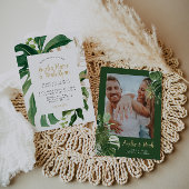 Invitation de mariage de plage tropicale