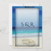 Invitation de mariage de plage tropicale (Dos)