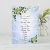 Invitation de mariage de printemps Hydrangeas (Debout devant)
