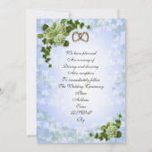 Invitation de mariage de printemps Hydrangeas (Dos)