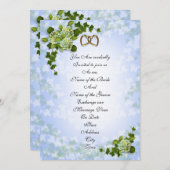 Invitation de mariage de printemps Hydrangeas (Devant / Derrière)