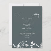 Invitation de mariage de printemps poétique (Devant)
