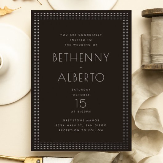 Invitation de Mariage de Punk Rock Deco