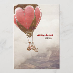 Invitation de mariage de rêve d'amour