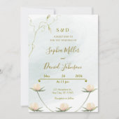 Invitation de mariage de Rose flush (Devant)