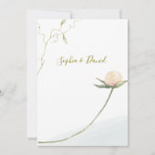 Invitation de mariage de Rose flush (Dos)