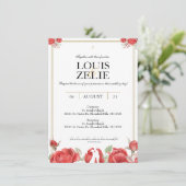 Invitation de mariage de St. Therese (Debout devant)