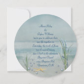 Invitation de mariage de Starfish Seashore (Devant)