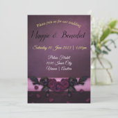 Invitation de mariage de style gothique. Personnal (Debout devant)