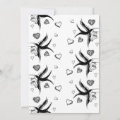 Invitation de Mariage de Style Tatouage Ancien (Dos)