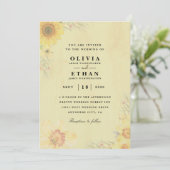 invitation de mariage de tournesol occidental (Debout devant)