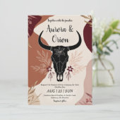 invitation de mariage de wild western boho (Debout devant)
