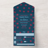 Invitation de mariage d'érable japonais automne (À l'intérieur)