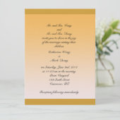 Invitation de mariage des parents de la mariée et (Debout devant)