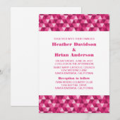Invitation de mariage des triangles géométriques r (Devant / Derrière)