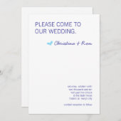 Invitation de mariage d'esprit libre (Devant / Derrière)