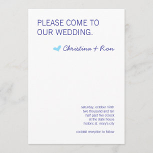 Invitation de mariage d'esprit libre