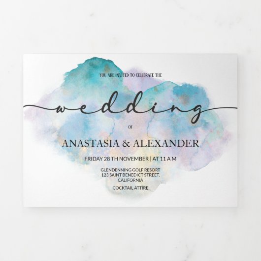 Invitation de MARIAGE/détails/menu/réponse. (Page de couverture)