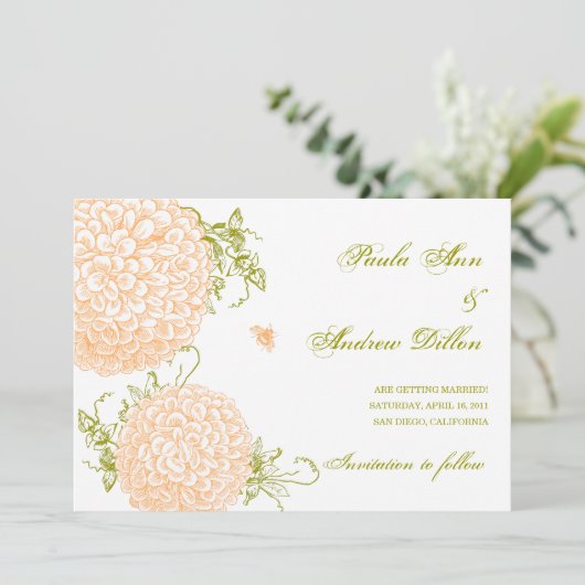 Invitation de mariage d'été (Debout devant)