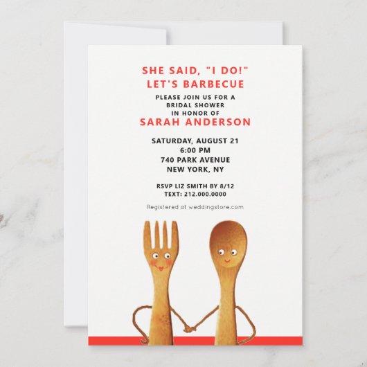 Invitation de mariage d'été (Devant)