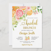 Invitation de mariage d'été aux pamplemousses citr (Devant)