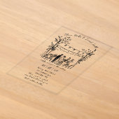 Invitation de mariage d'été esquissée (Poser)