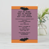 Invitation de mariage d'Halloween sous la douche (Debout devant)