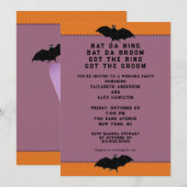 Invitation de mariage d'Halloween sous la douche (Devant / Derrière)