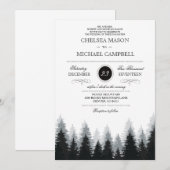 Invitation de mariage d'hiver (Devant / Derrière)