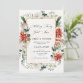 Invitation de mariage d'hiver (Debout devant)