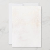 Invitation de mariage d'hiver (Dos)