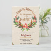 Invitation de mariage d'hiver (Debout devant)