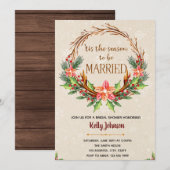 Invitation de mariage d'hiver (Devant / Derrière)