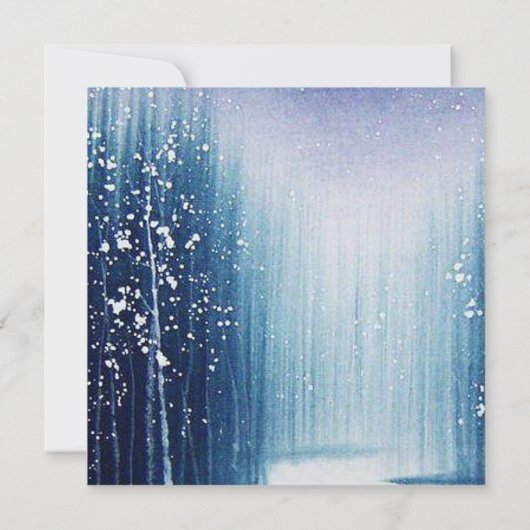 Invitation de mariage d'hiver (Dos)