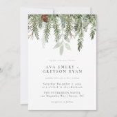 Invitation de mariage d'hiver (Devant)