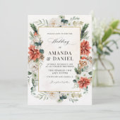 Invitation de mariage d'hiver (Debout devant)