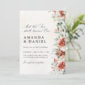 Invitation de mariage d'hiver (Debout devant)